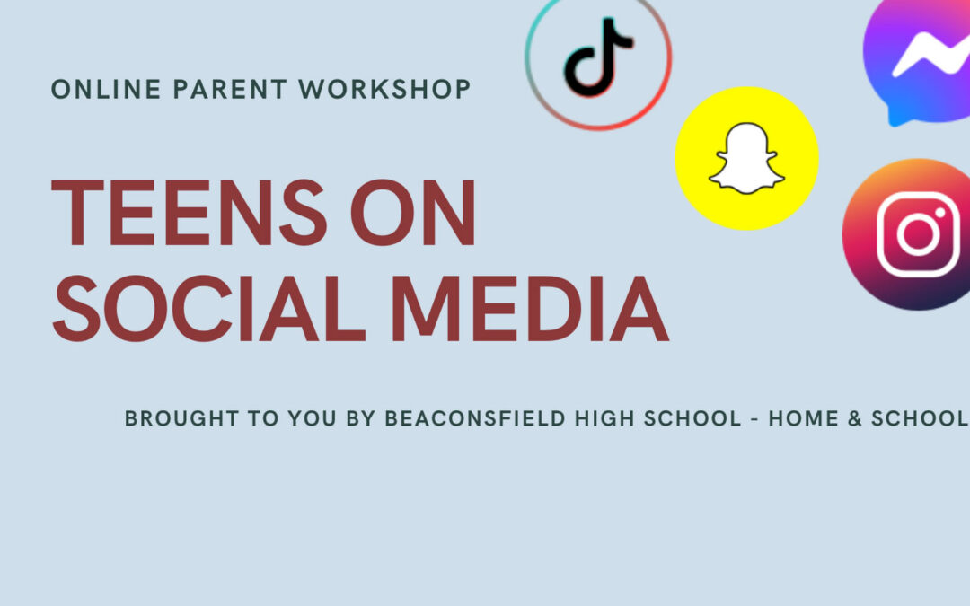 Tuesday, June 15 – Parent Workshop – Teens on Social Media